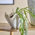 Bloomingville Keramický obal na květiny Rania Nature, béžová barva, keramika