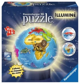 RAVENSBURGER 3D puzzleball Svítící globus