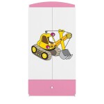 Skříň Babydreams růžová - Bagr