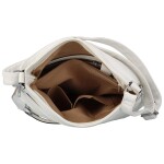 Stylová dámská koženková crossbody kabelka Folomija, bílá