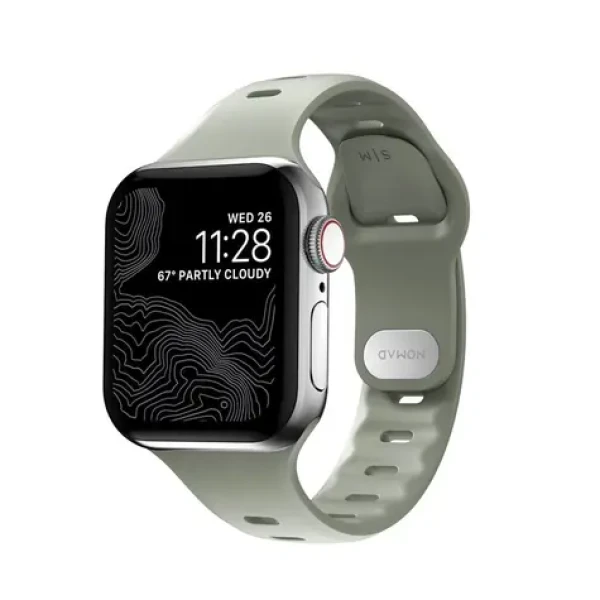 Nomad Sport Slim řemínek pro Apple Watch 7 (41 40 38 mm) S-M zelená (NM01140085)