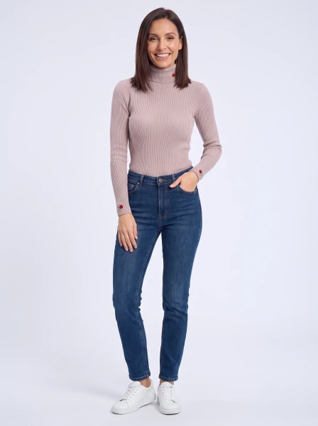 HOSH Dámský rolák Rosa taupe Velikost: L/XL
