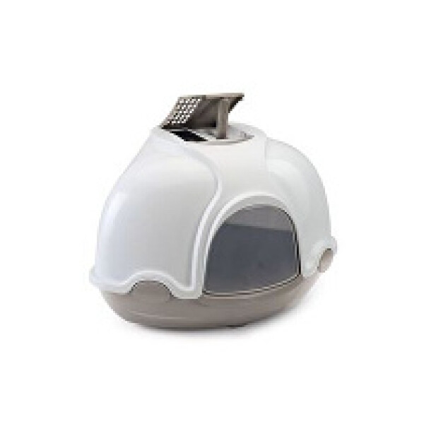 Wc kočka kryté rohové s filtrem Šedá Argi 1ks