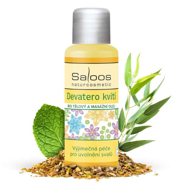 Tělový a masážní olej DEVATERO KVÍTÍ 50ml Saloos