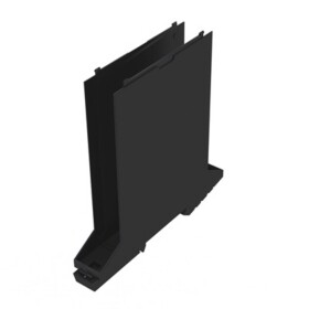 Electronics housings, OMNIMATE Housing - series CH20MBlack, Base element, Width: 17,5 mm