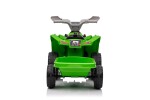 Mamido Dětská elektrická čtyřkolka s přívěsem zelená