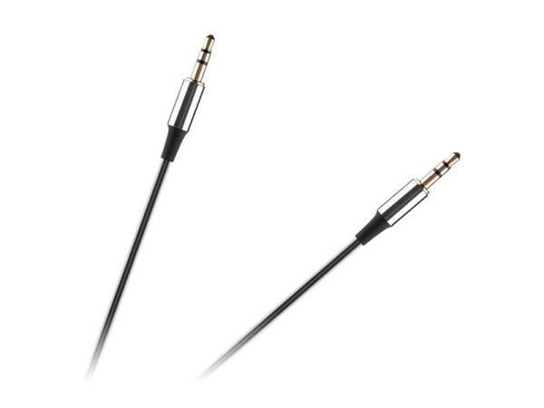 Kabel REBEL RB-6008-100-B JACK 3.5 konektor/JACK 3.5 konektor 1m