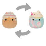 Squishmallows 2v1 - Frappé Kelen a skořicová rolka Rease - Squishmallows