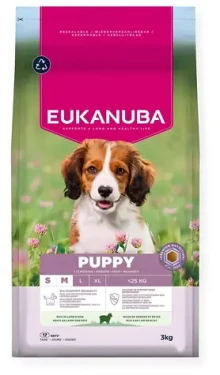 Eukanuba Puppy Small Medium Lamb with rice 3 kg / Granule pro psy / pro štěňata malých a středních plemen (1724-351301)