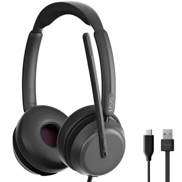 EPOS IMPACT 860 / drátová sluchátka / mikrofón / USB-C na USB-A / 1.8 m (1001176)