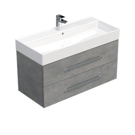 Koupelnová skříňka s umyvadlem SAT Cube Way 100x53x46 cm beton mat CUBE461002BESAT CUBE461002BESAT