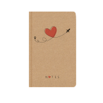 Notes tečkovaný A5 Kraft Letadlo