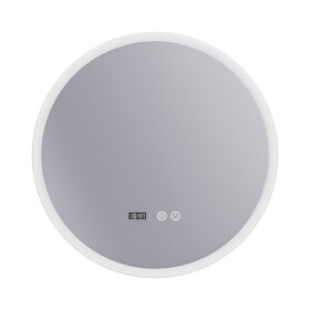 Erga Deam, kulaté LED zrcadlo 60cm, 3 barvy světla, přední osvětlení, vyhřívací podložka proti zapaření, ERG-V01-Deam-6060-CL ERG-V01-DEAM-6060-CL