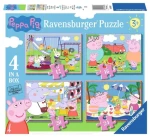 Ravensburger - Puzzle - Prasátko Peppa na oslavě 4 v 1