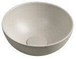 SAPHO - MINOR betonové umývátko na desku, Ø 26cm, písková mat MR26014