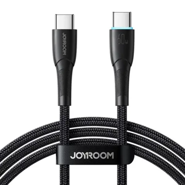 Joyroom SA32-CC3 Nabíjecí kabel USB-C (M) - USB-C (M) 60W 1.0m černá (SA32-CC3 1m Bl)