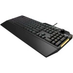 ASUS TUF GAMING K1 černá / drátová herní klávesnice / membránová / US layout / RGB / USB 2.0 / kabel 1.8 m (90MP01X0-BKUA00)