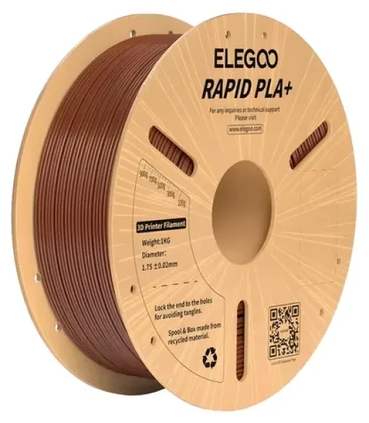 Elegoo Rapid PLA+ hnědá / Struna pro 3D tiskárnu / PLA+ / 1,75 mm / 1 kg (50.203.0313)