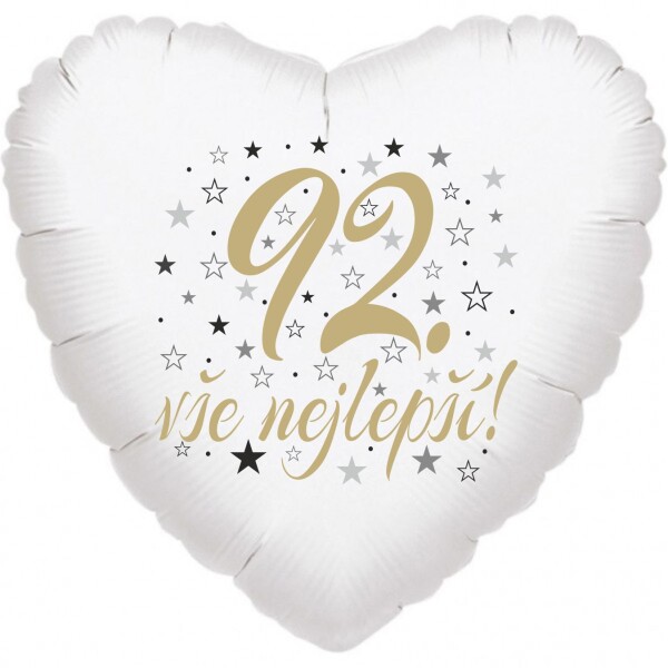 92. narozeniny balónek srdce Balonky.cz 92. narozeniny balónek srdce Balonky.cz