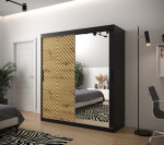 Šatní skříň Abi Jodelka 2 Barva korpusu: Dub artisan, Rozměry: 100 cm, Dveře: Bílá mat