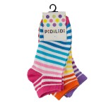 Ponožky kotníkové dívčí - 3pack, Pidilidi, PD0130, Holka - 38-39