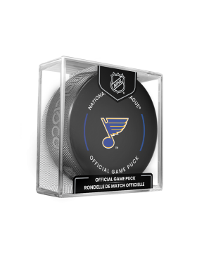 Inglasco / Sherwood Puk St. Louis Blues NHL Official Game Puck 2024-2025