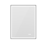 Erga Samira, LED zrcadlo 60x80cm v černém rámu, 2185 lm, 3 barvy světla, přední/zadní osvětlení, ERG-V01-SAMIRA-6080-BK