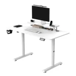 ULTRADESK HIGHLANDER bílá / Pracovní elektricky nastavitelný stůl / 120 x 60 x 72-117 cm (UDESK-HG-WT)
