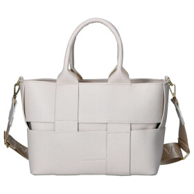 Módní dámská koženková kabelka do ruky LB Amisa, béžová