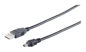 MicroConnect kabel USB2.0 A (M) - miniUSB B (M) 1.8m černá / 480Mbit/s (USBAMB82)