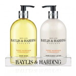 Baylis & Harding Dárková sada péče o ruce Sweet Mandarin/Grapefruit 2x500 ml, žlutá barva, plast