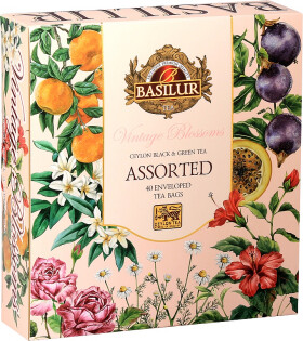 BASILUR Vintage Blossoms Assorted přebal 40 gastro sáčků