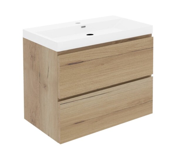 Koupelnová skříňka s umyvadlem SAT B-Way 59x50x45 cm dub mat BWAY260OAKU4 BWAY260OAKU4