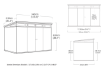 KETER PENT Signature VERTICAL domek 11x7 - hnědý
