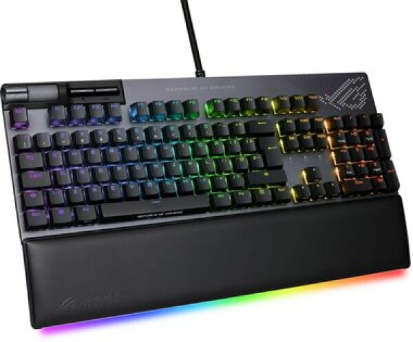 ASUS ROG Strix Flare II Animate (FR) černá / Herní klávesnice / USB-A 2.0 / ROG NX RED / RGB / FR layout (90MP02E6-BKFA00)