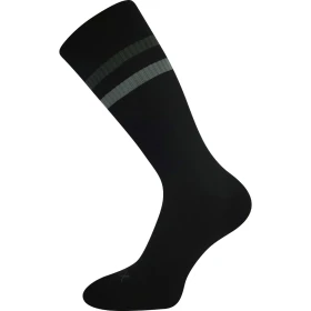 VOXX Ponožky pánské sportovní RETRAN s ionty stříbra ČERNÉ se šedou 39-42 118878