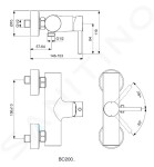 IDEAL STANDARD - CeraLine Sprchová nástěnná baterie, černá BC200XG