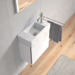 DURAVIT - Vero Air Umývátko 500x250 mm, bez přepadu, bez otvoru pro baterii, WonderGliss, bílá 07245000001