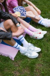Bella Rose Ponožky Polib M(n)ě velikost S (36-39), růžová barva, textil