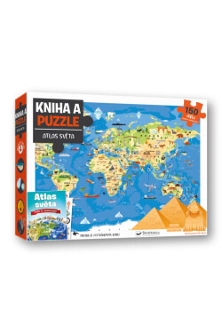 Kniha puzzle Atlas světa