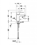 DURAVIT - Manhattan Umyvadlová baterie, MinusFlow, chrom MH1012002010