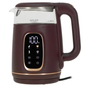 Adler AD 1305 vínová / Rychlovarná konvice / 2200 W / 1,7 l / regulace teploty 40-100 °C / LED displej (AD 1305 B)
