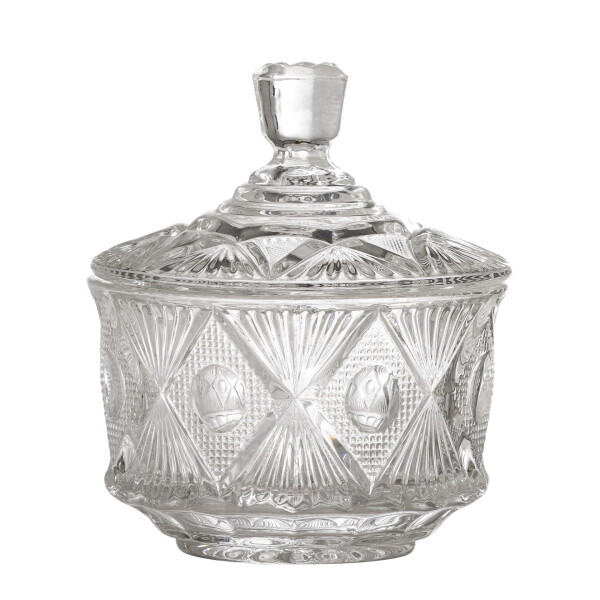 Bloomingville Skleněná dóza Ninya Clear 460 ml, čirá barva, sklo