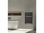 CERANO - Koupelnový radiátor Marco - boční připojení - 698W - černá matná - 920x550 mm LIV-WP-8-55