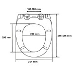 Duroplastové sedátko se zpomalovacím mechanismem AWD Interior Bolero 1443 AWD02181443