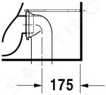 DURAVIT - Starck 1 Stojící WC kombi mísa, WonderGliss, bílá 02330900641