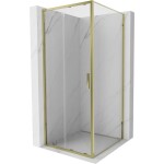 MEXEN/S - Exo sprchový kout, posuvné dveře 100 x 100, transparent, zlato - 8151-095-100-50-00 8151-100-100-50-00