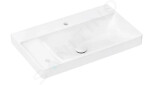 HANSGROHE - Xelu Q Umyvadlo 80x48 cm, bez přepadu, 2 otvory pro baterii, SmartClean, bílá 61025450