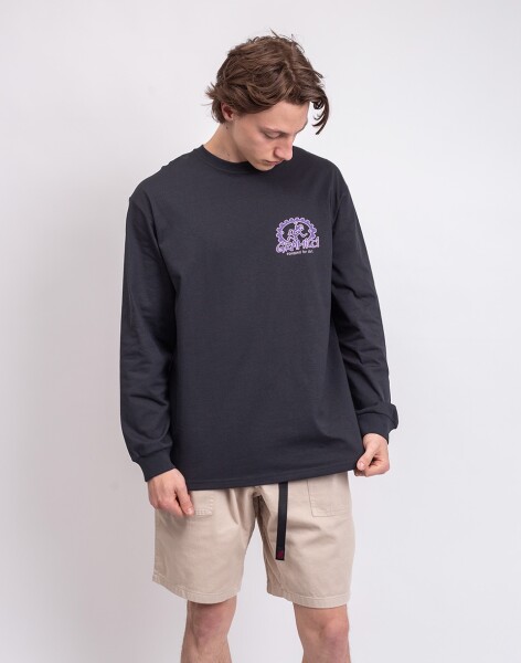 Tričko Gramicci Equipped For Dirt L/S Tee VINTAGE BLACK