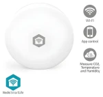 Nedis WIFISA11CWT bílá / Monitor kvality ovzduší / Wi-Fi / CO2 / teplota / vlhkost / SmartLife / Android iOS (WIFISA11CWT)